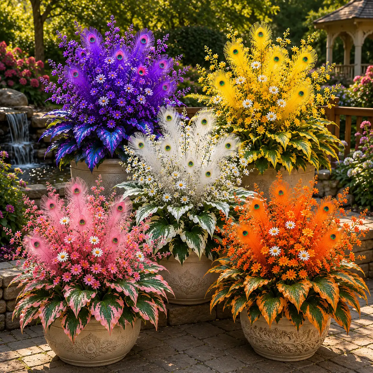 🔥 Peacock Flame Hosta Corms – Stunning Colors That Brighten Any Space